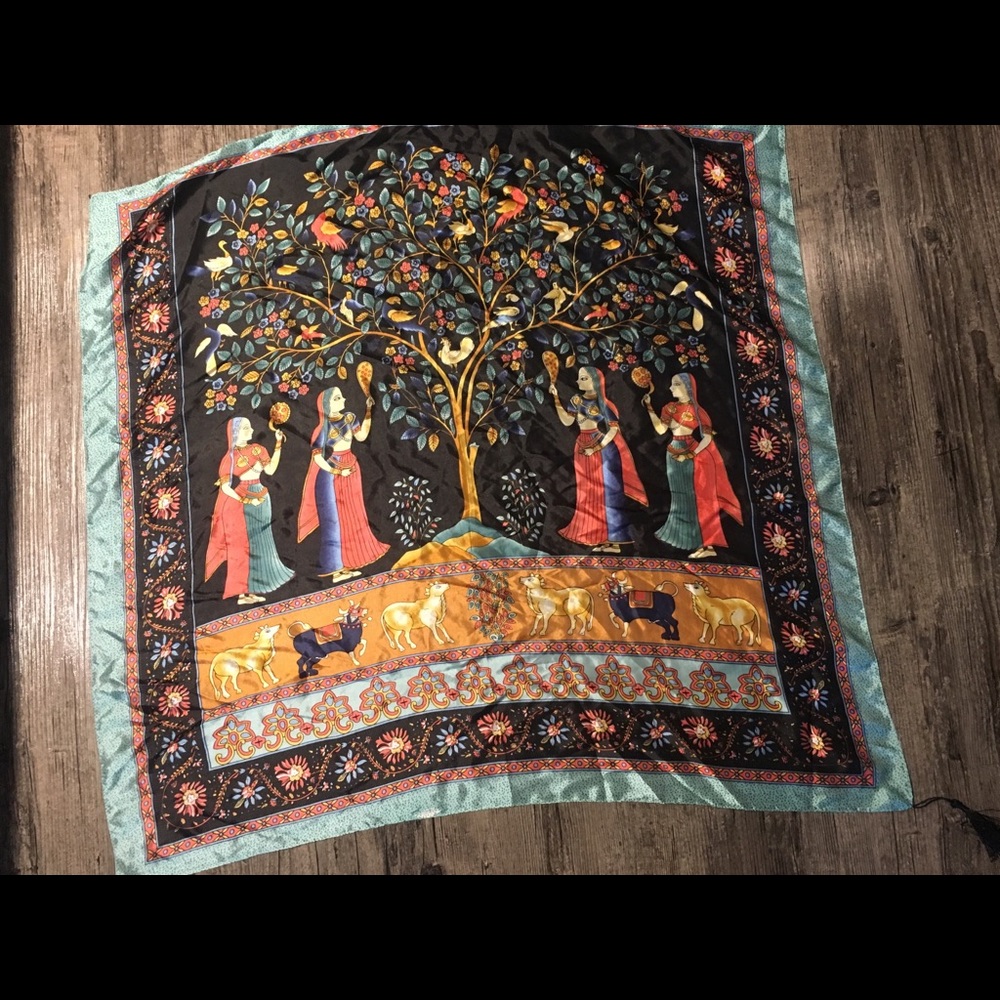 100% Silk scarf/tapestry.